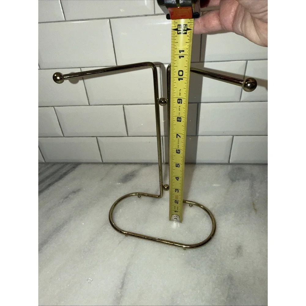 Vintage Gold Metal Hand Towel Stand Holder GW994